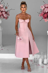 Deanna Midi Dress - Blush Ryvelle