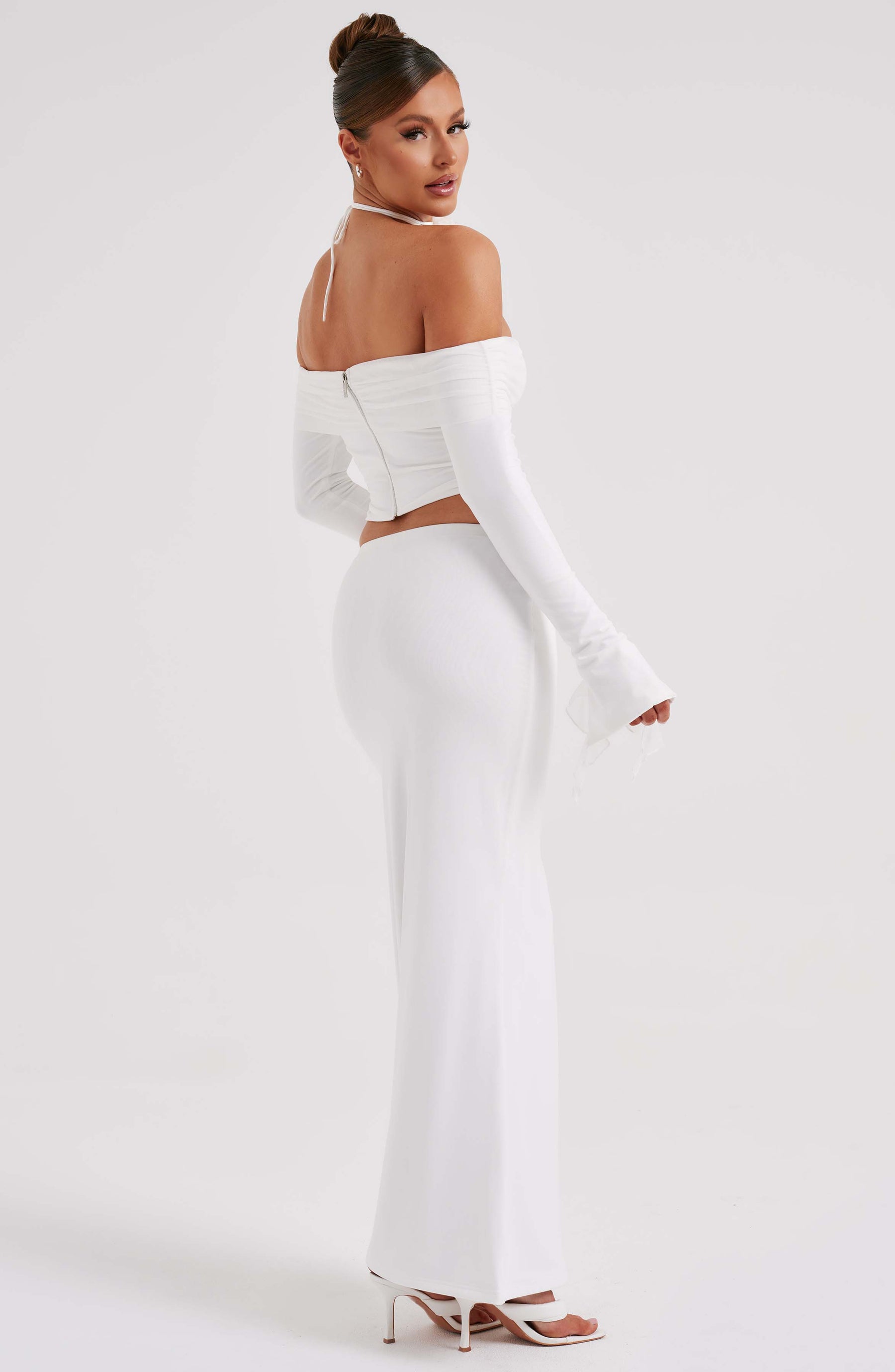 Deema Maxi Skirt - Ivory Ryvelle