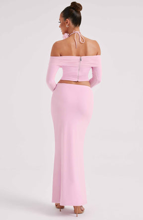 Deema Maxi Skirt - Pink Ryvelle