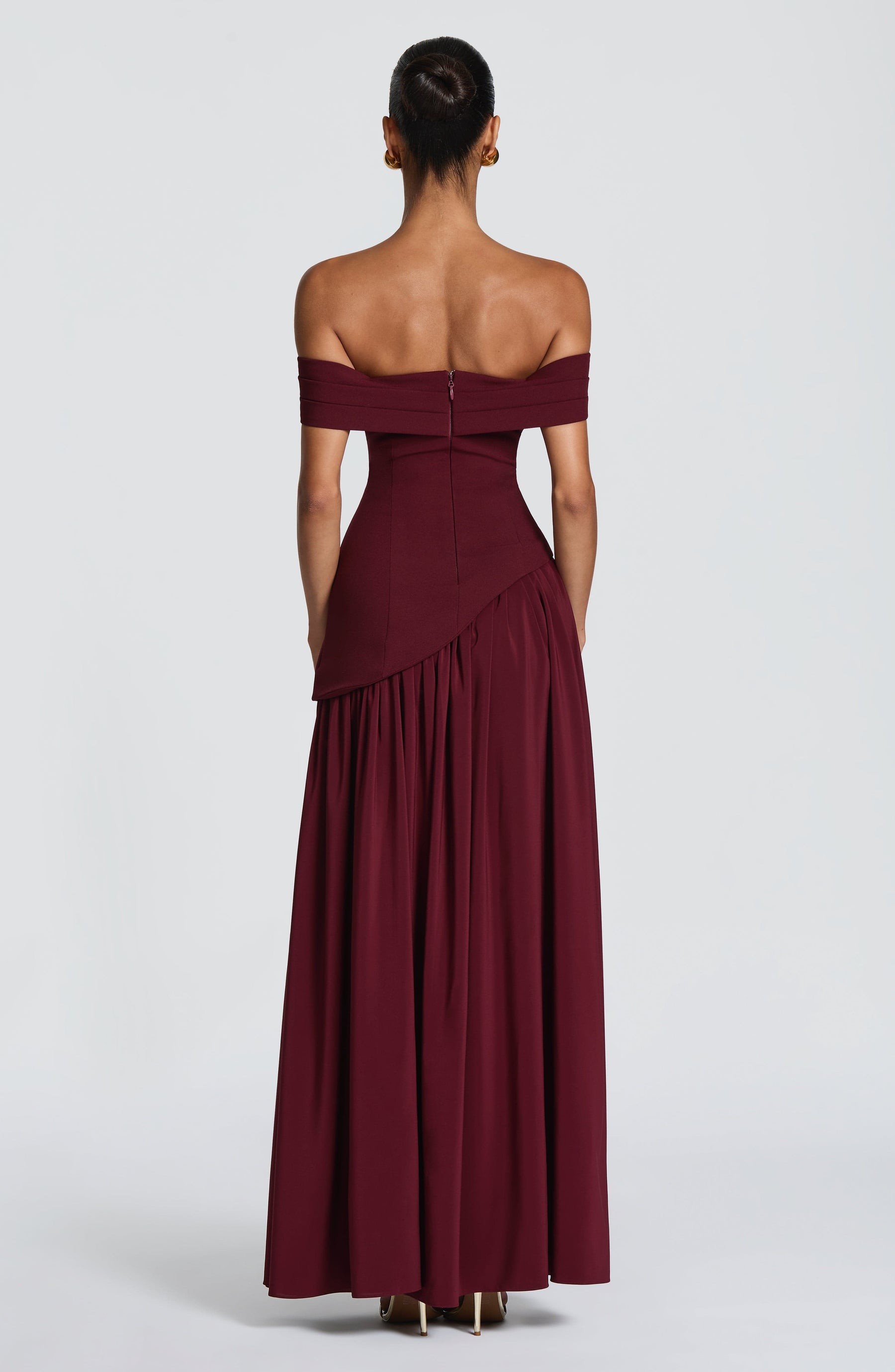 Delilah Maxi Dress - Cherry Lacquer Ryvelle