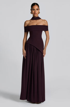 Delilah Maxi Dress - Plum Ryvelle