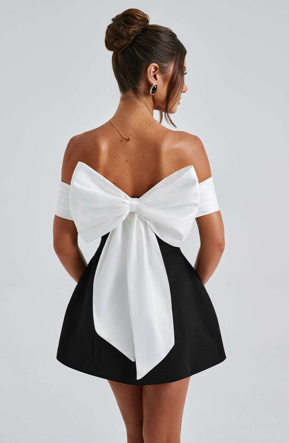 Delta Mini Dress - Black/White Ryvelle
