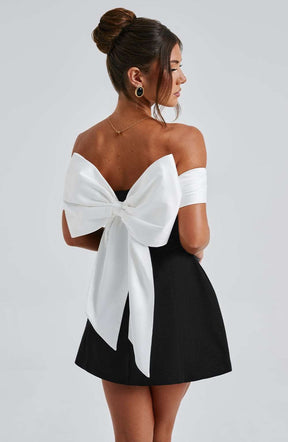 Delta Mini Dress - Black/White Ryvelle