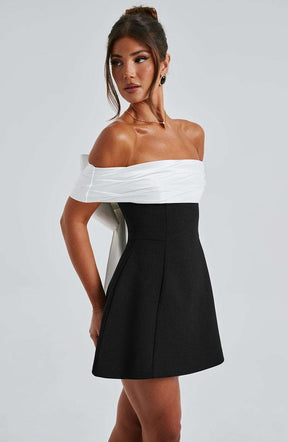 Delta Mini Dress - Black/White Ryvelle