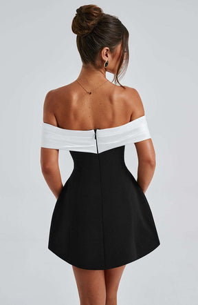 Delta Mini Dress - Black/White Ryvelle