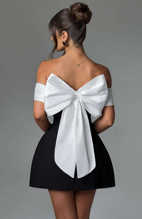 Delta Mini Dress - Black/White Ryvelle