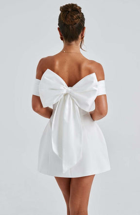 Delta Mini Dress - Ivory Ryvelle