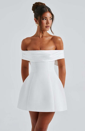 Delta Mini Dress - Ivory Ryvelle