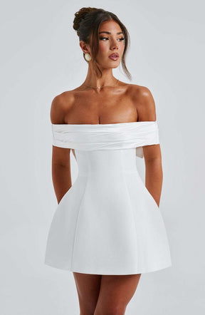 Delta Mini Dress - Ivory Ryvelle