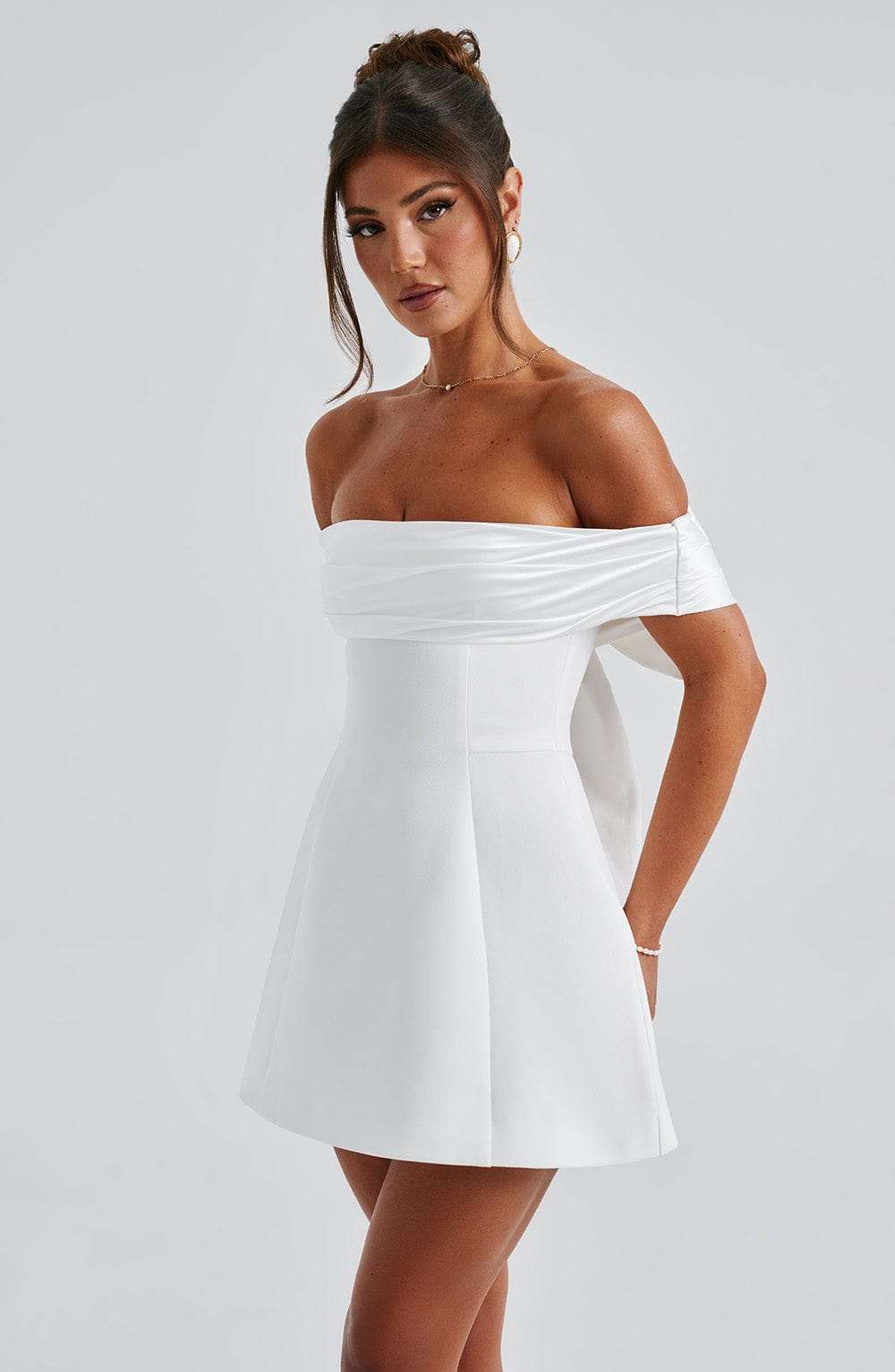 Delta Mini Dress - Ivory Ryvelle