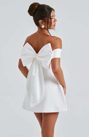 Delta Mini Dress - Ivory Ryvelle