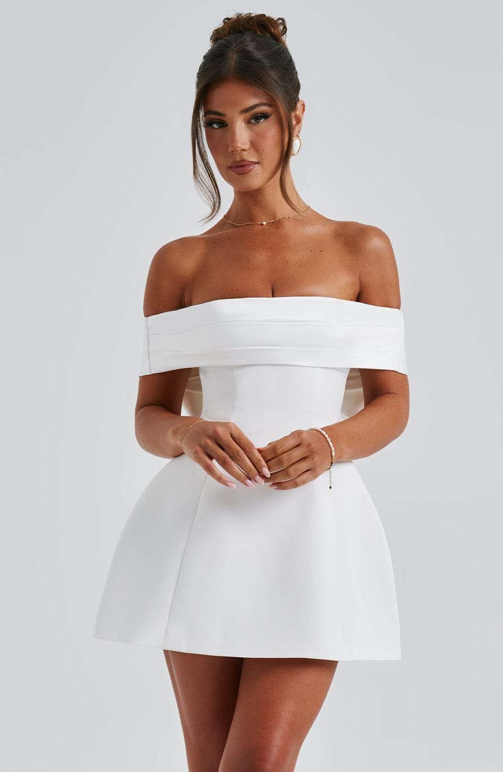 Delta Mini Dress - Ivory Ryvelle
