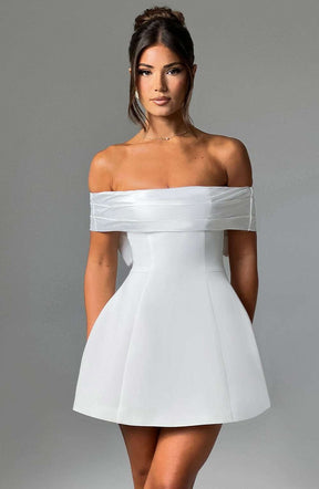 Delta Mini Dress - Ivory Ryvelle