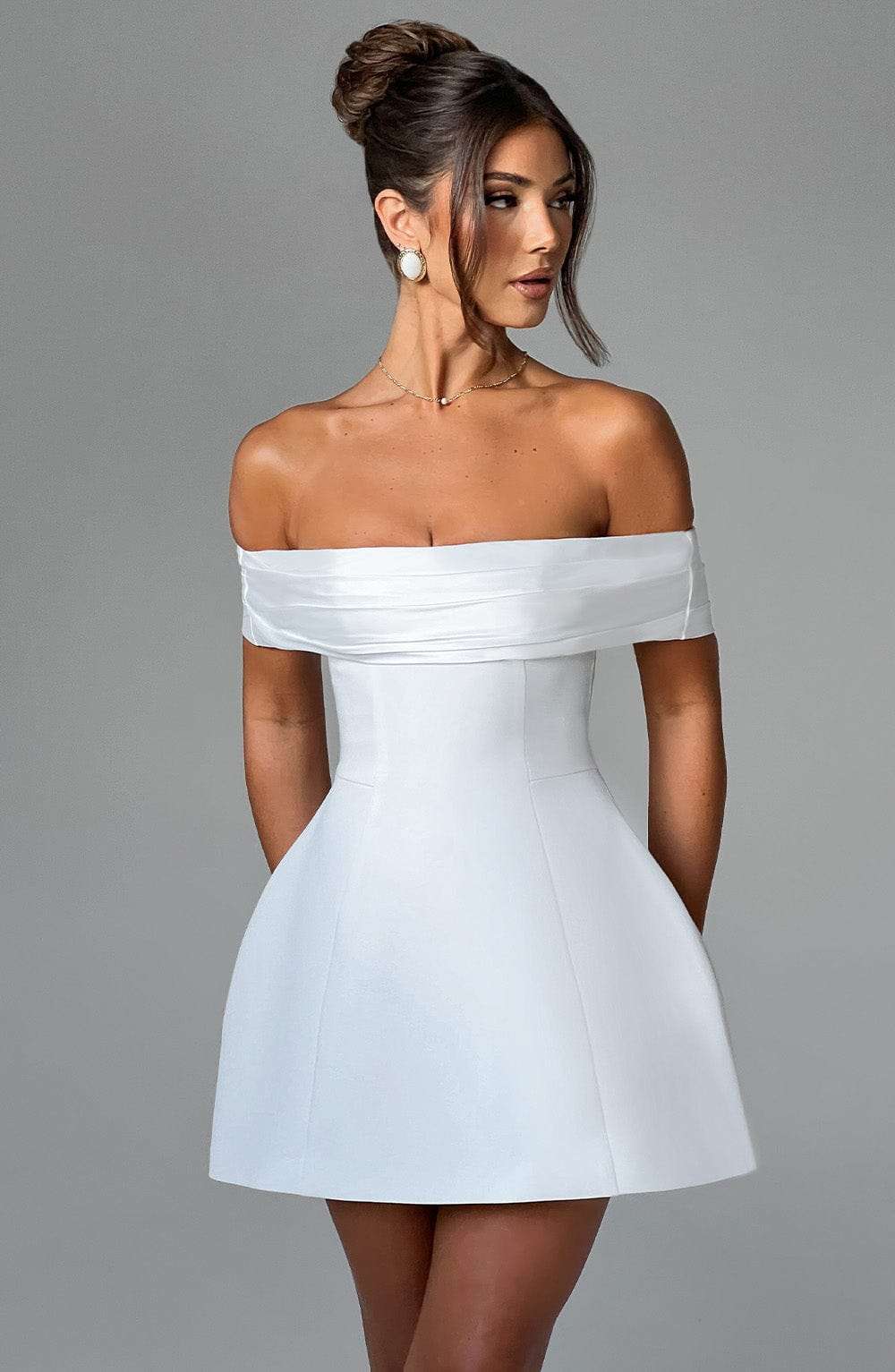Delta Mini Dress - Ivory Ryvelle