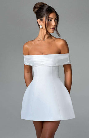 Delta Mini Dress - Ivory Ryvelle