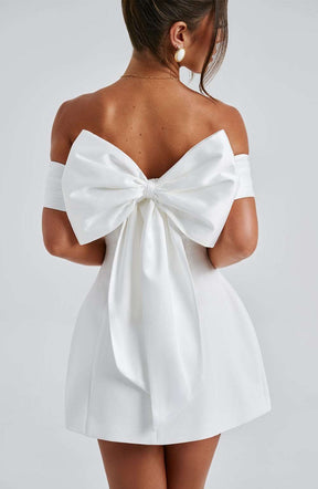 Delta Mini Dress - Ivory Ryvelle
