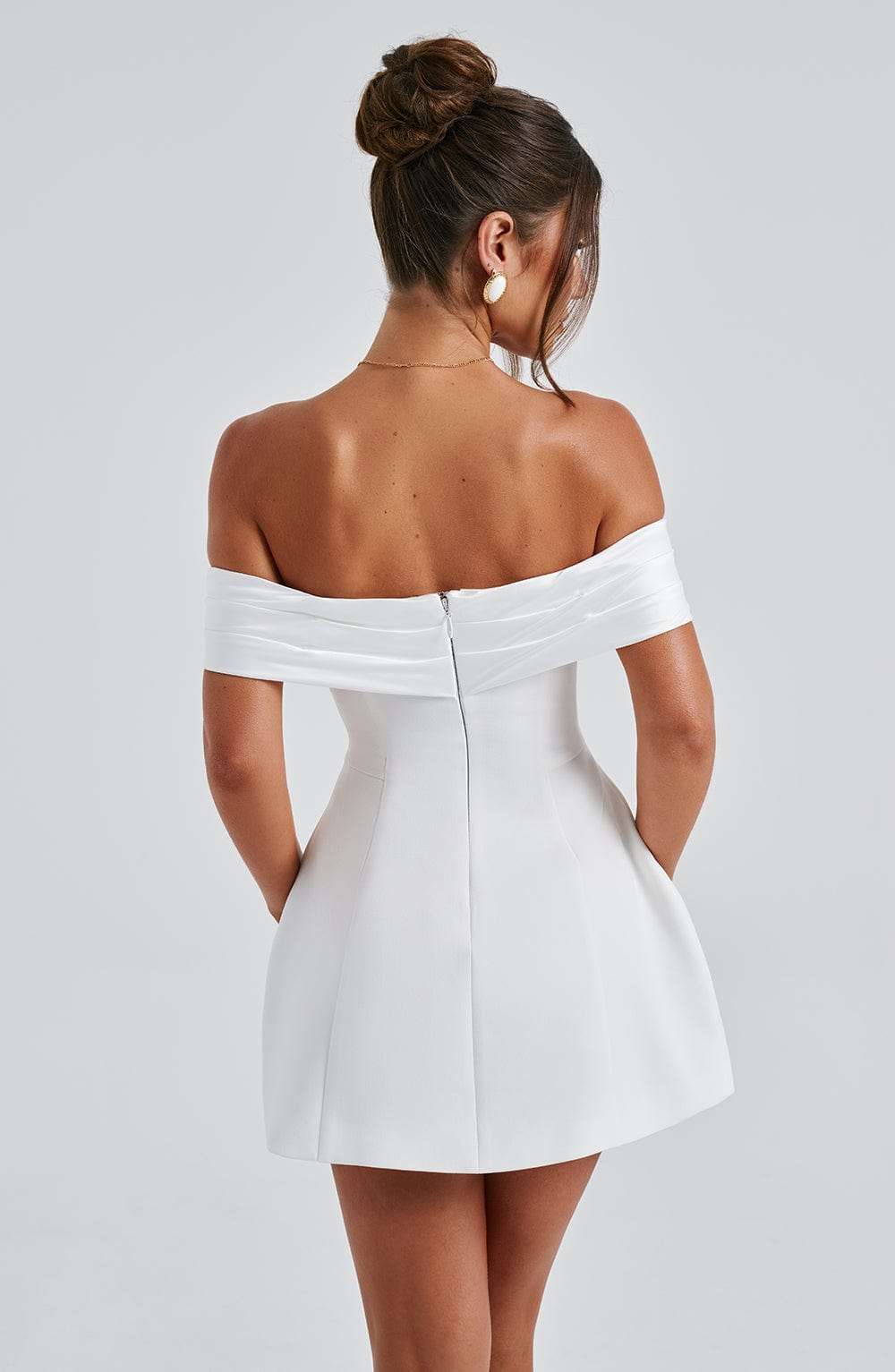 Delta Mini Dress - Ivory Ryvelle