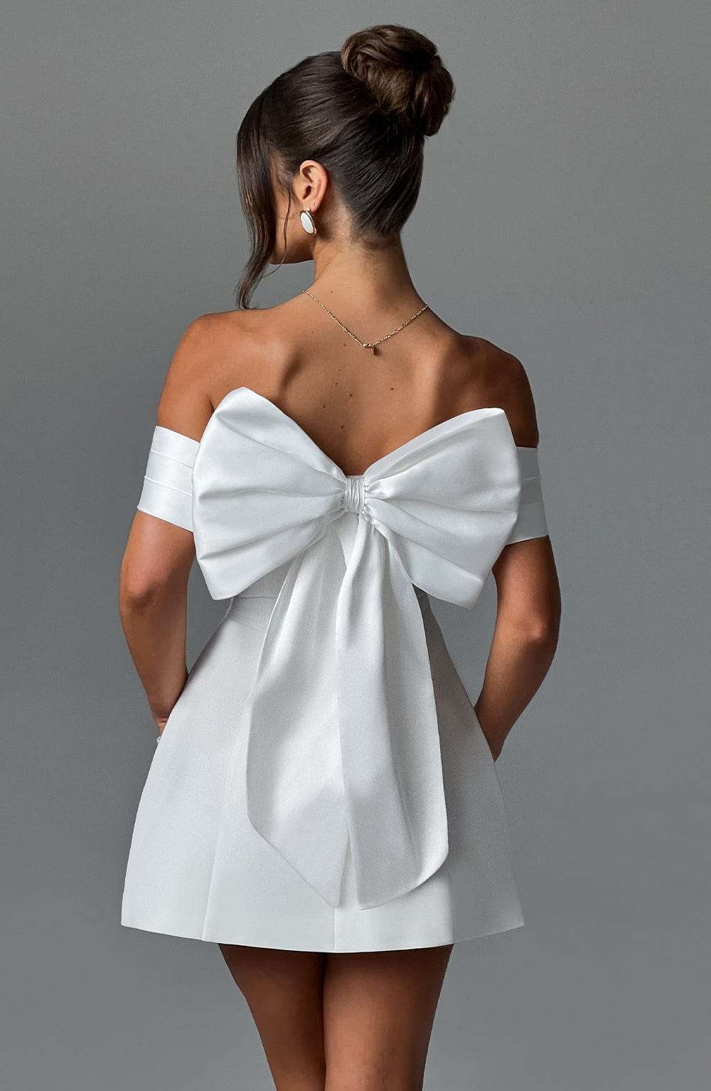 Delta Mini Dress - Ivory Ryvelle