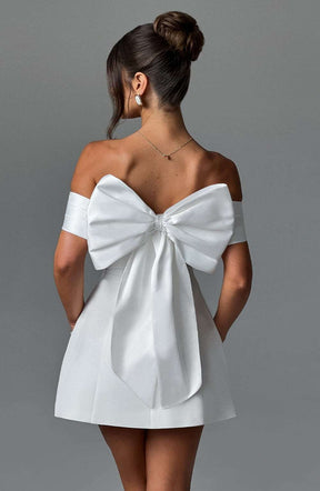 Delta Mini Dress - Ivory Ryvelle