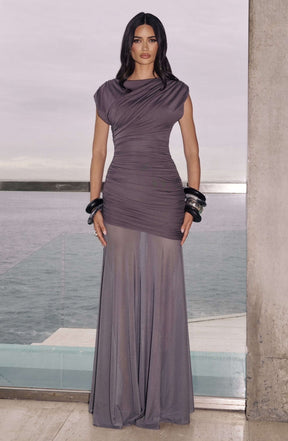 Demelza Maxi Dress - Charcoal Ryvelle