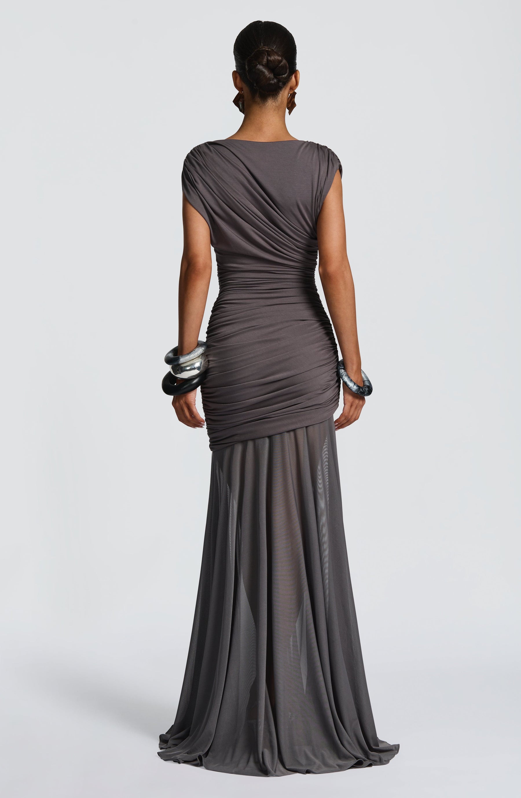 Demelza Maxi Dress - Charcoal Ryvelle