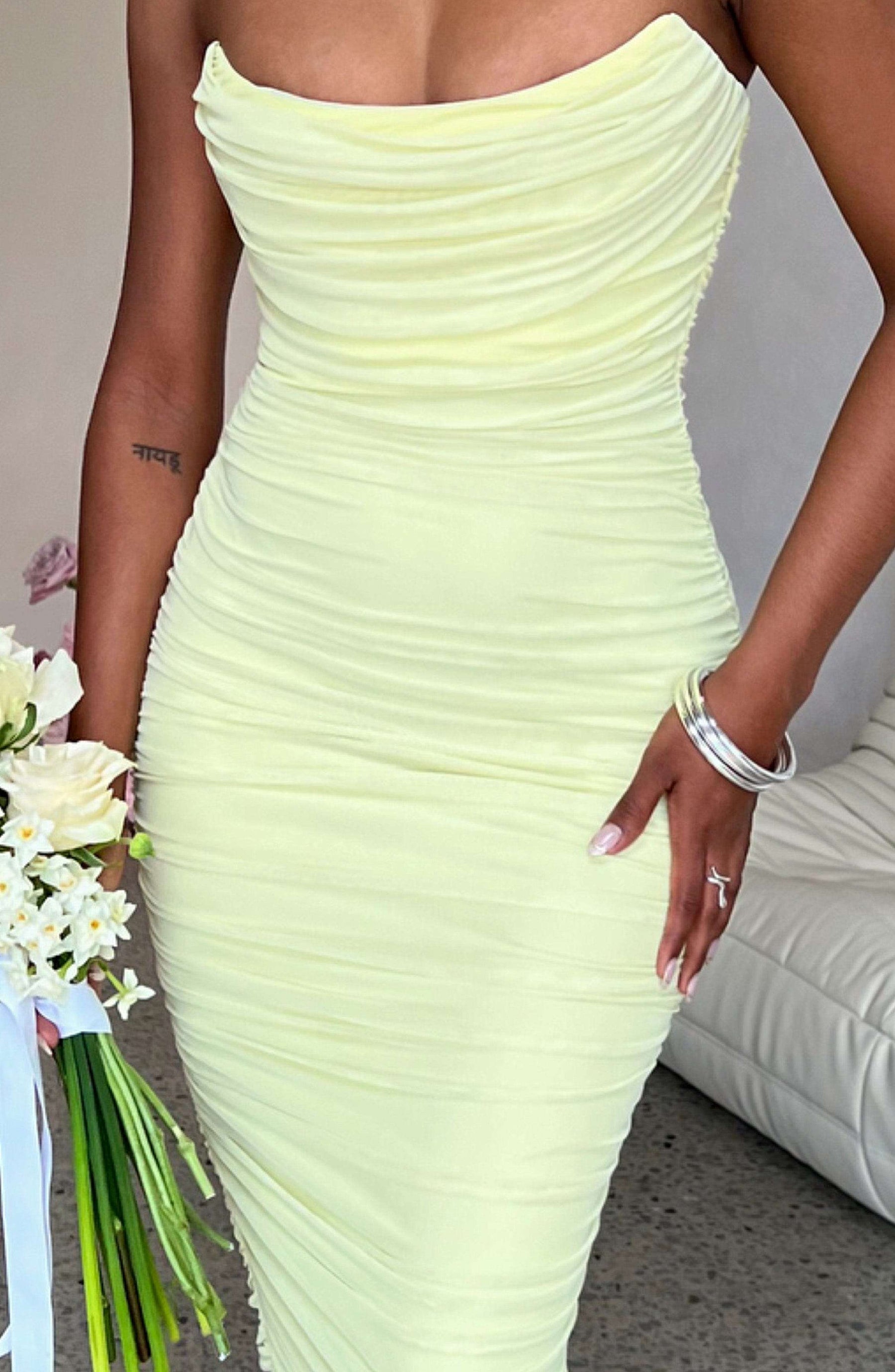 Demi Maxi Dress - Lime Ryvelle