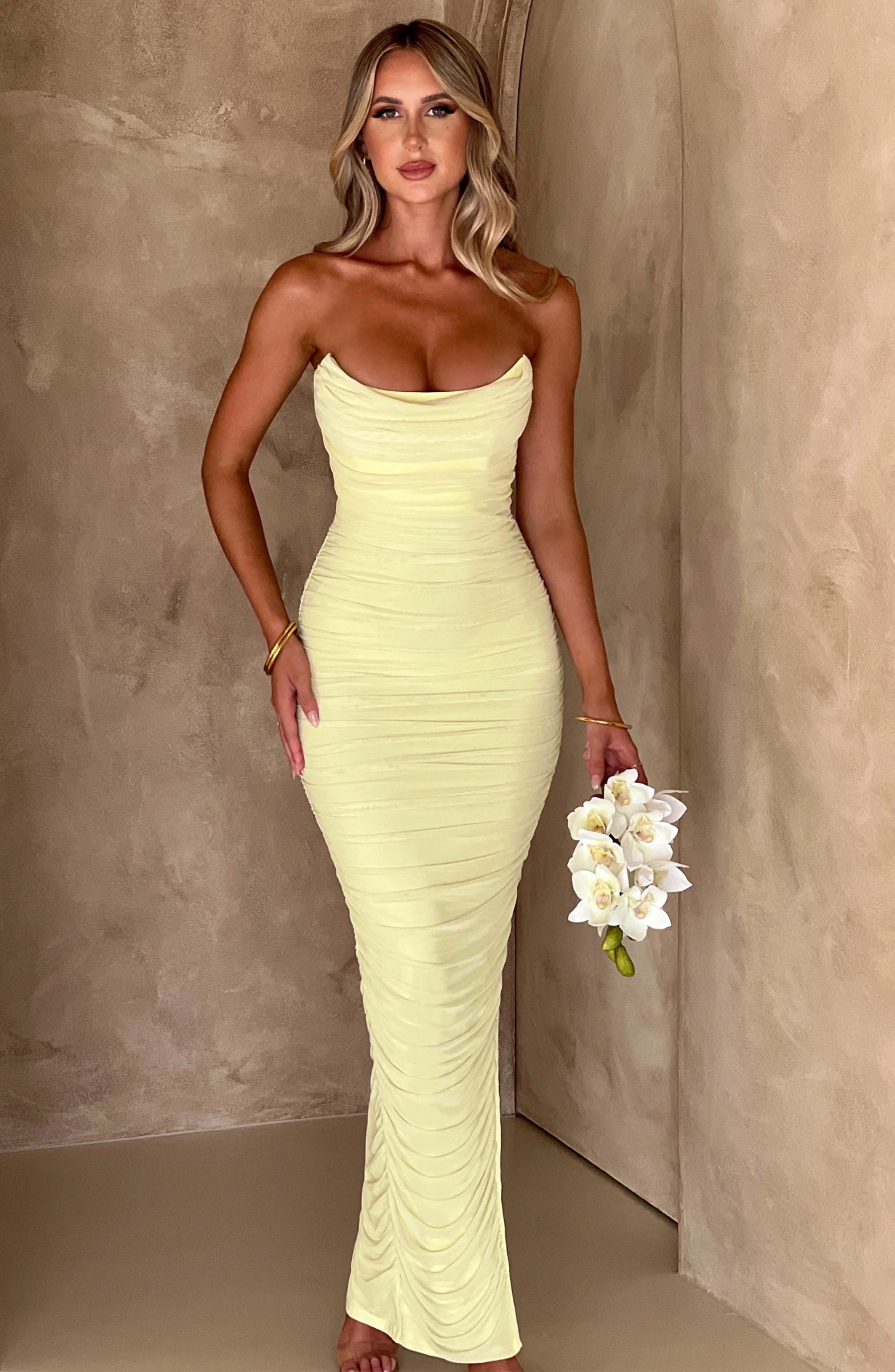 Demi Maxi Dress - Lime Ryvelle