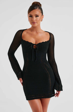 Dezi Mini Dress - Black Ryvelle