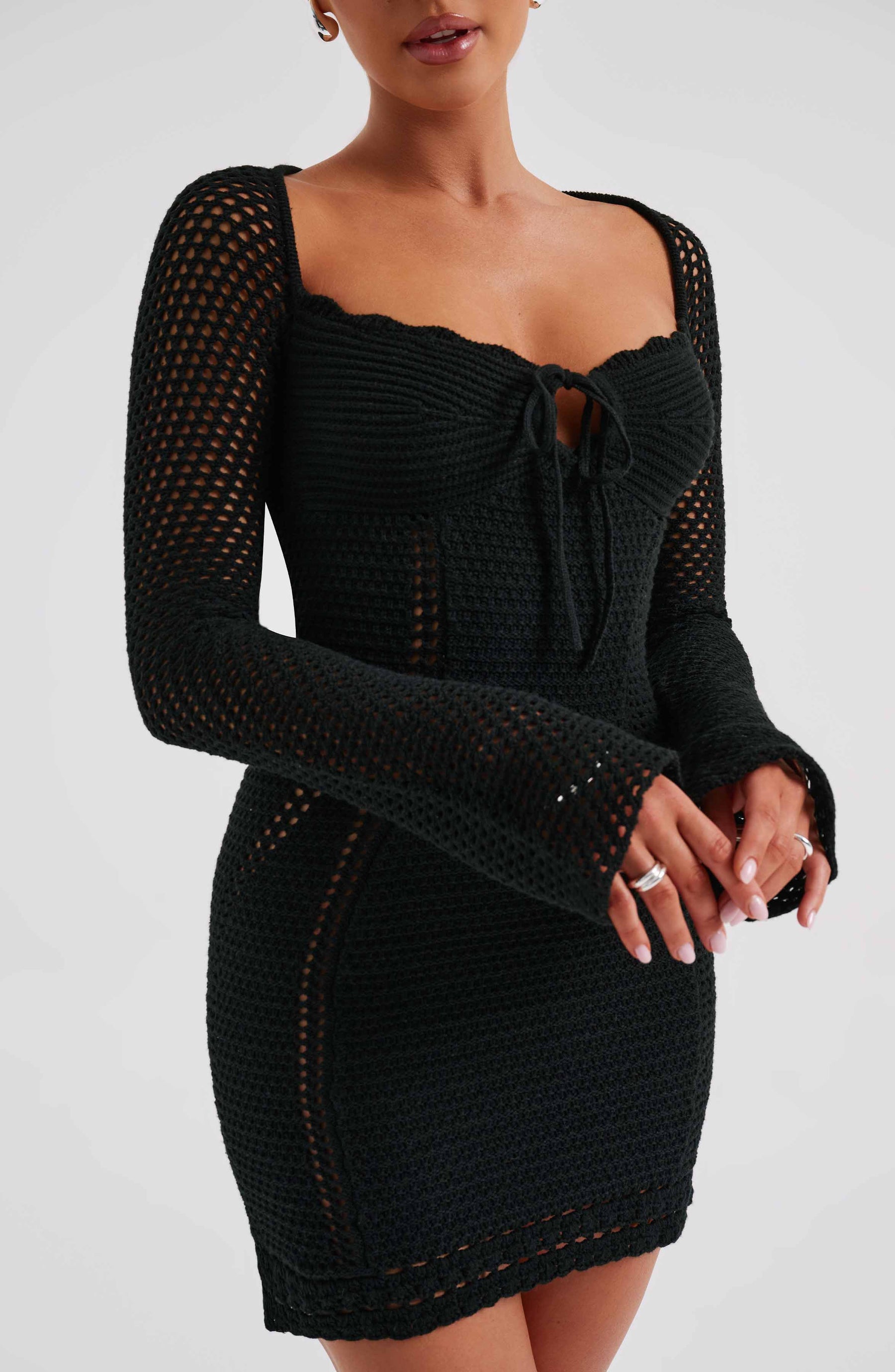 Dezi Mini Dress - Black Ryvelle