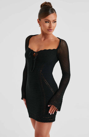 Dezi Mini Dress - Black Ryvelle