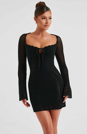 Dezi Mini Dress - Black Ryvelle