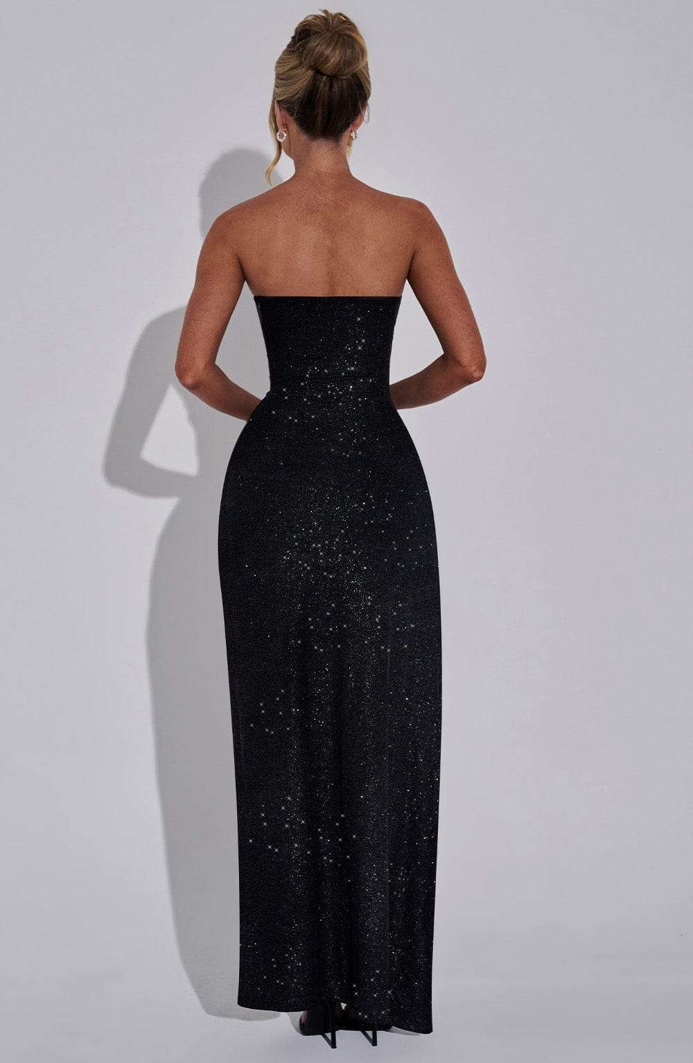 Dhalia Maxi Dress - Black Sparkle Ryvelle