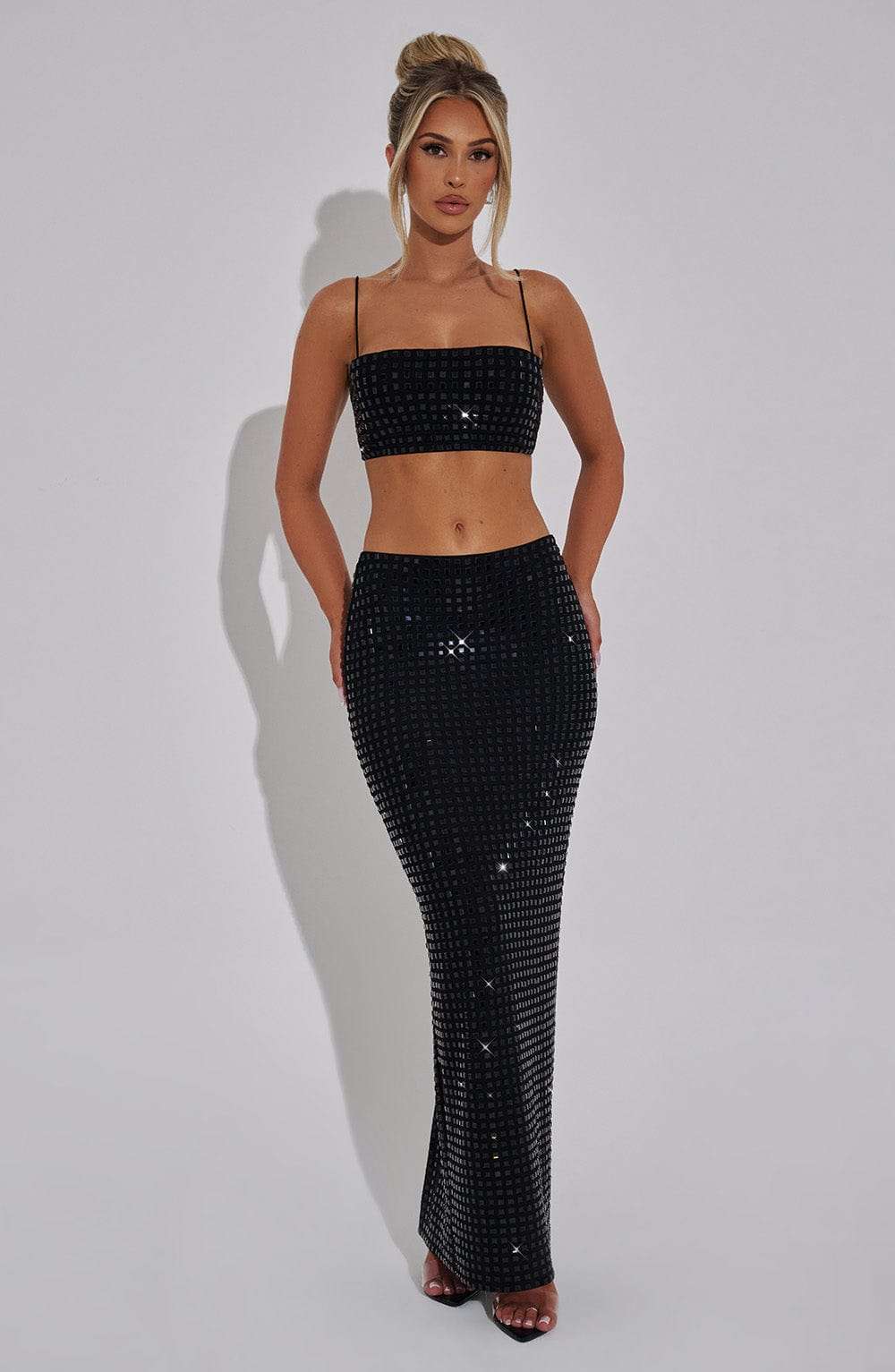 Dimity Maxi Skirt - Black Ryvelle