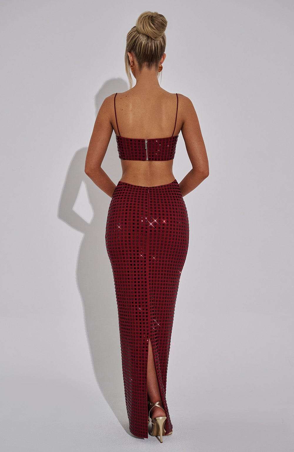 Dimity Maxi Skirt - Wine Ryvelle