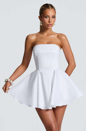 Dionne Mini Dress - Ivory Ryvelle