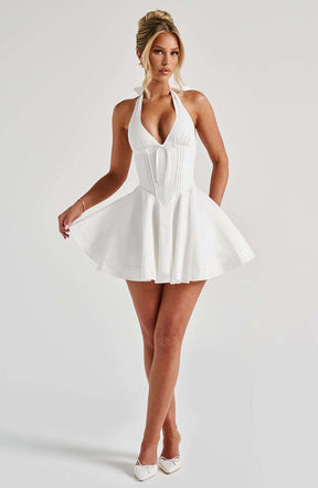 Doris Mini Dress - Ivory Ryvelle