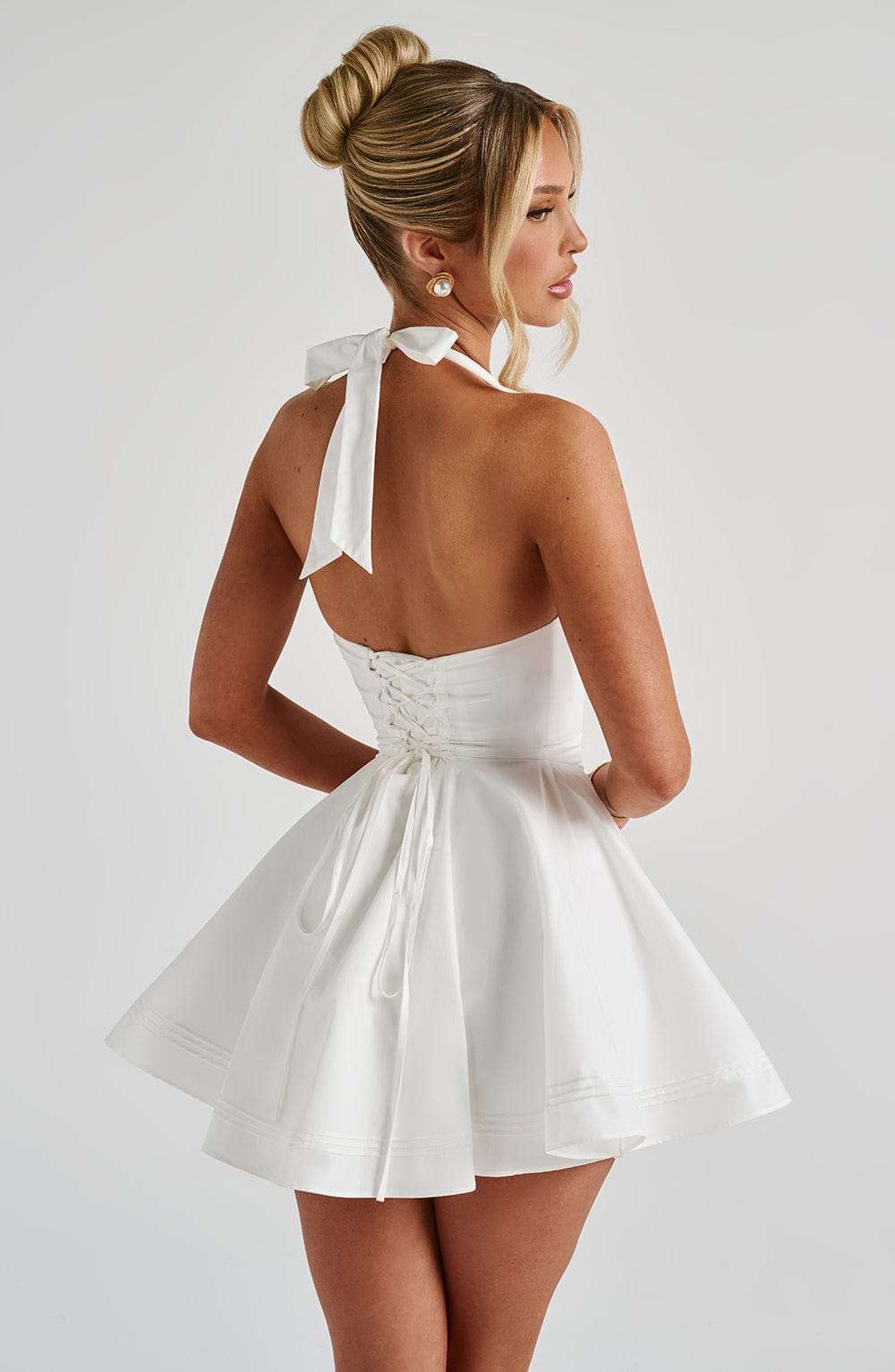 Doris Mini Dress - Ivory Ryvelle