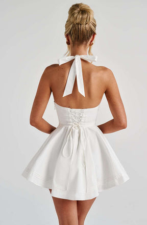 Doris Mini Dress - Ivory Ryvelle