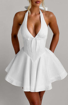 Doris Mini Dress - Ivory Ryvelle