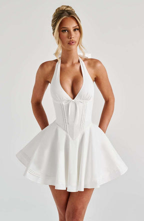 Doris Mini Dress - Ivory Ryvelle