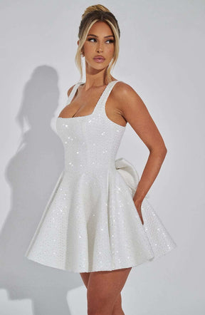 Dorothy Mini Dress - Ivory Ryvelle