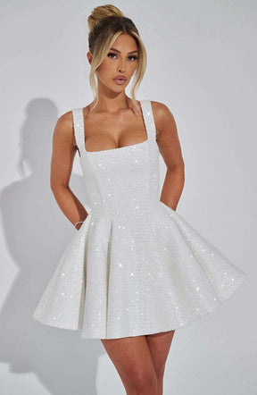 Dorothy Mini Dress - Ivory Ryvelle