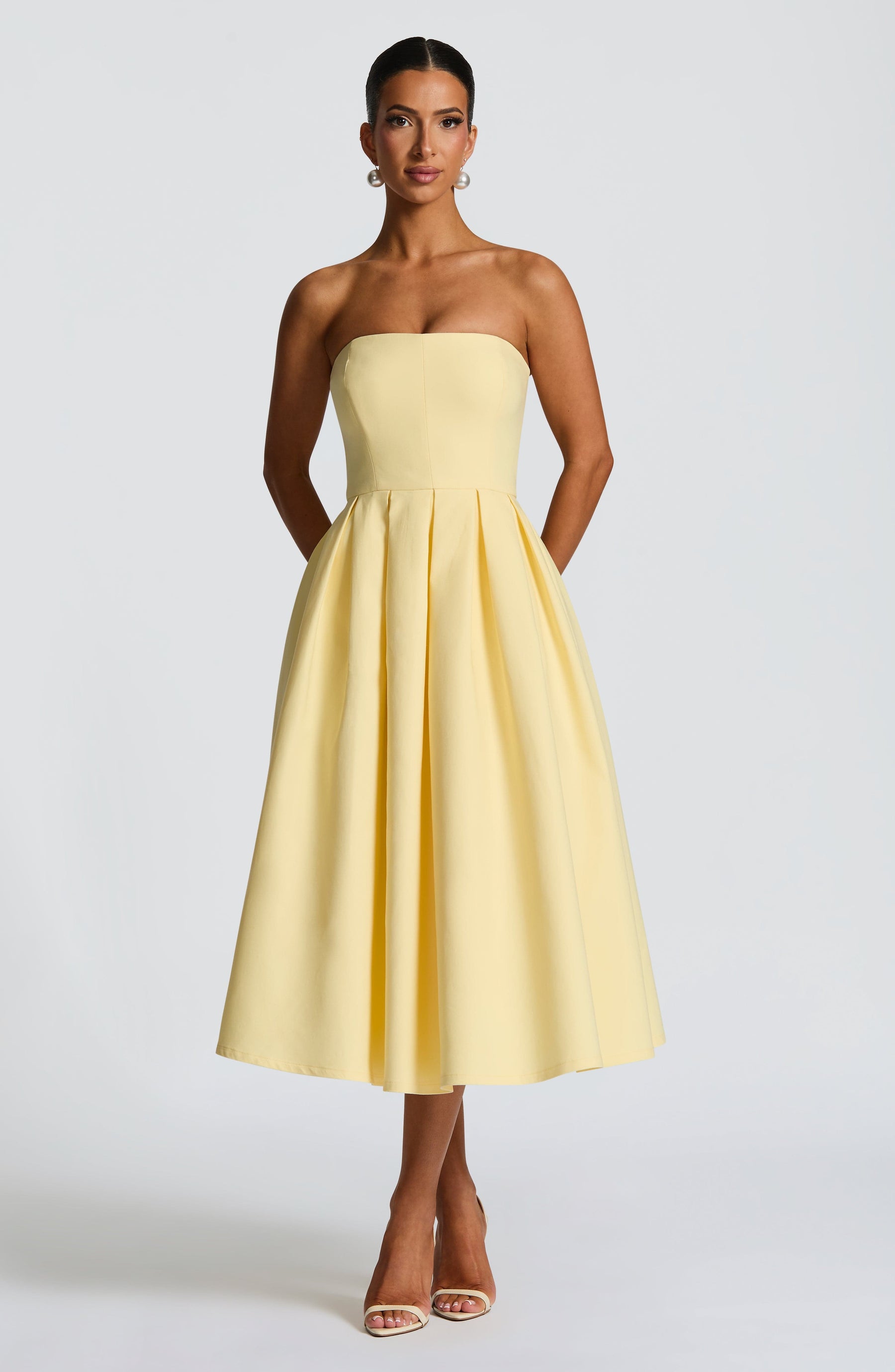 Edith Midi Dress - Lemon Ryvelle
