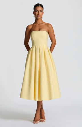 Edith Midi Dress - Lemon Ryvelle