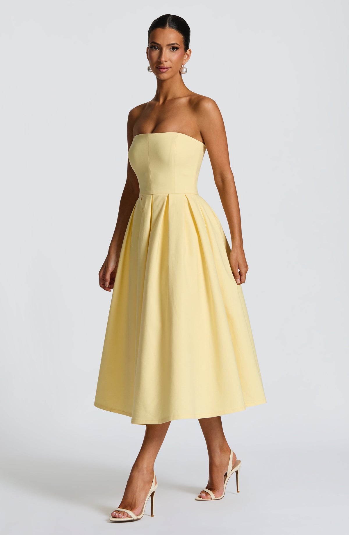 Edith Midi Dress - Lemon Ryvelle