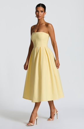 Edith Midi Dress - Lemon Ryvelle