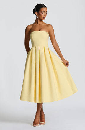 Edith Midi Dress - Lemon Ryvelle