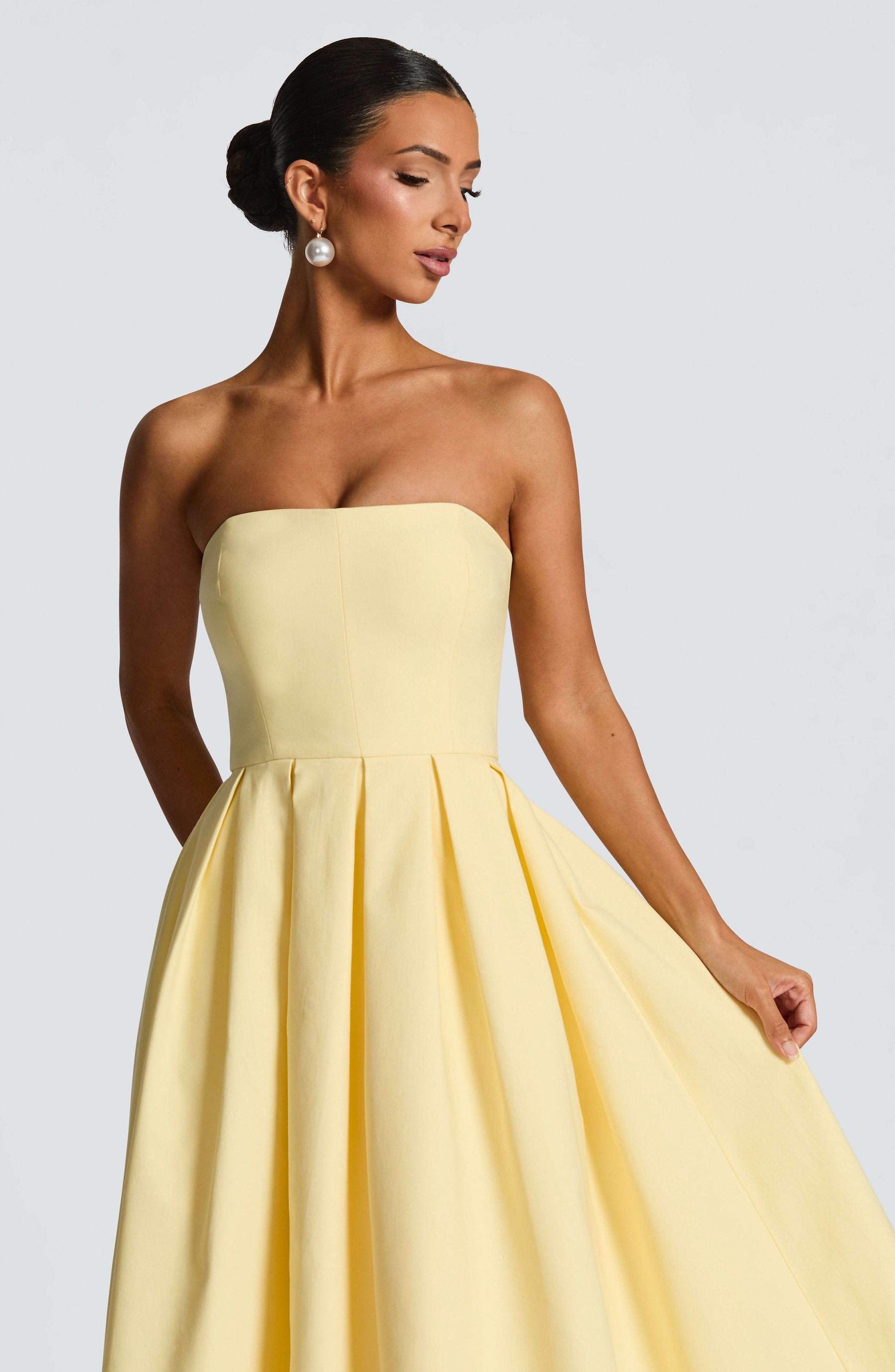 Edith Midi Dress - Lemon Ryvelle