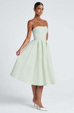 Edith Midi Dress - Mint Ryvelle