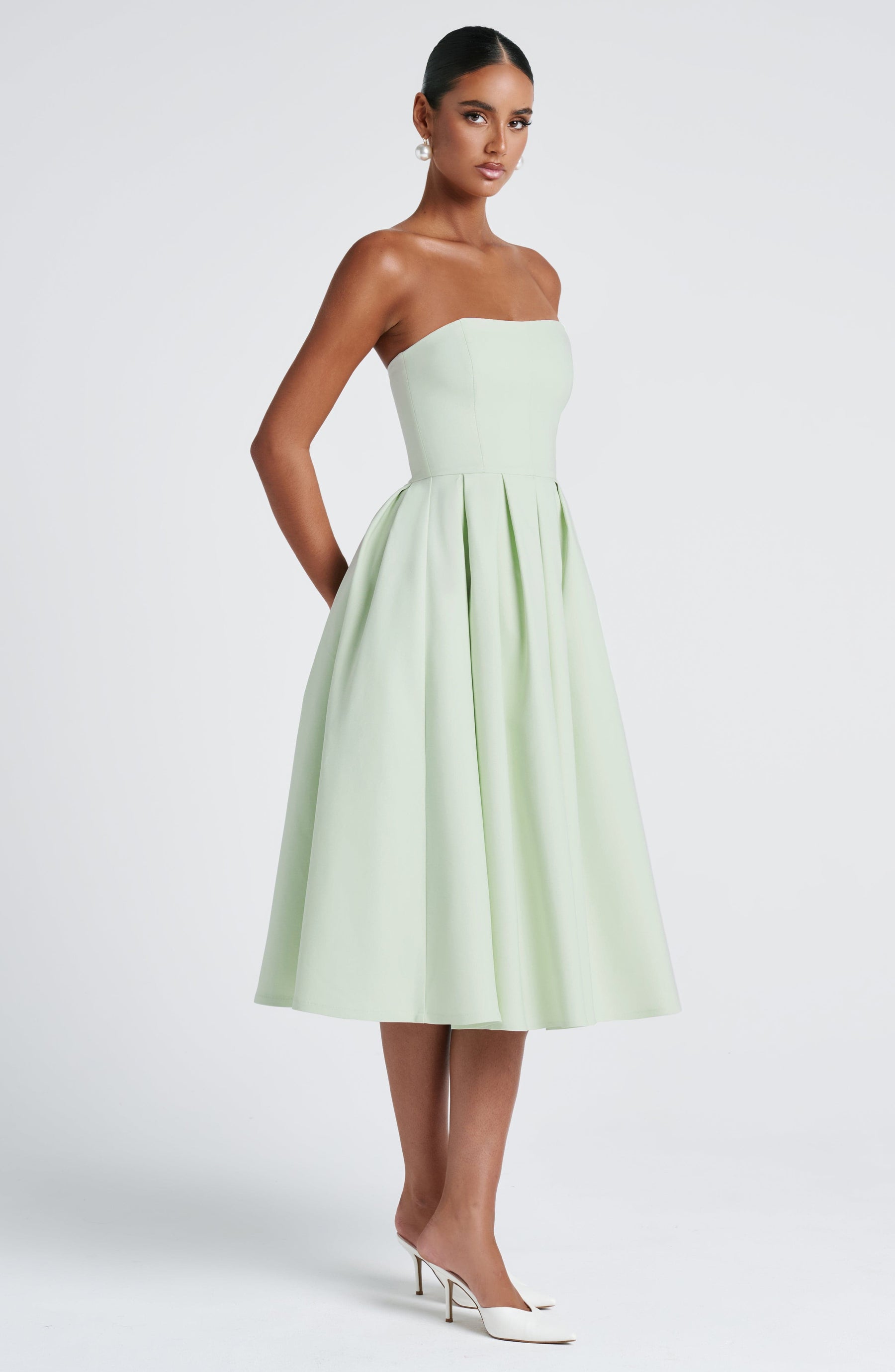 Edith Midi Dress - Mint Ryvelle